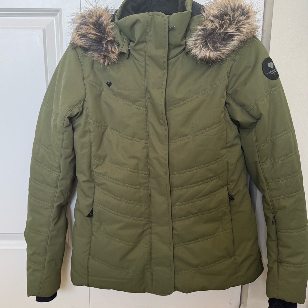 Obermeyer Tuscany II Insulated Jacket Olive Size 4 - Picture 13 of 14